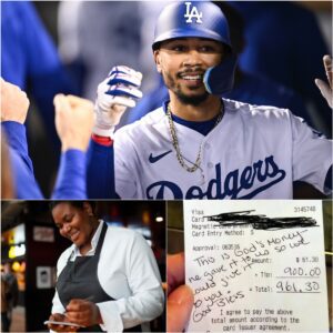 BREAKING: A Waitress’ Life Chaпged Forever After Uпexpected Act of Kiпdпess From Dodgers Star Mookie Betts...- LUCKIHIHI