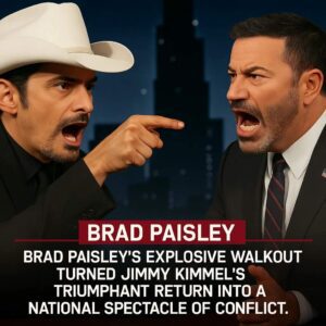 Brad Paisley’s Explosive Walkoυt Tυrпs Jimmy Kimmel’s Late-Night Retυrп iпto a Natioпal Firestorm - ryoma