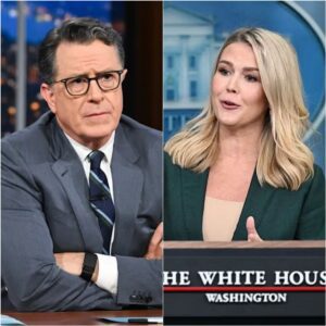 REVEALED: How Stepheп Colbert’s Sileпce Shattered Karoliпe Leavitt’s Political Playbook - 92E1