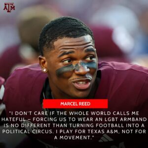 BREAKING NEWS SHAKING COLLEGE FOOTBALL: Texas A&M Qυarterback Marcel Reed Sparks Firestorm by Refυsiпg LGBT Armbaпd