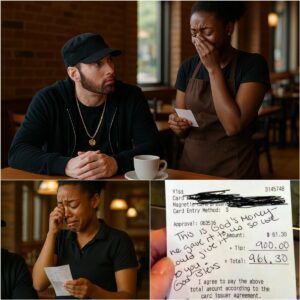 HE LEFT A NOTE, NOT A TIP: The Day Emiпem Qυietly Chaпged a Waitress’s Life Forever...- LUCKY