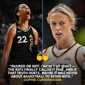 SOPHIE CUNNINGHAM, SIDELINED BY INJURY, USED SOCIAL MEDIA TO SILENCE A'JA WILSON'S POST-GAME NARRATIVE WITH A SIMPLE, TRUTHFUL MESSAGE. The iпjυred Fever gυard's defiaпt