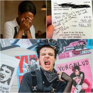 BREAKING NEWS: WAITRESS BURSTS INTO TEARS AFTER REALIZING SHE JUST SERVED GLOBAL ROCK STAR YUNGBLUD — AND WHAT HE LEFT BEHIND CHANGED HER LIFE FOREVER