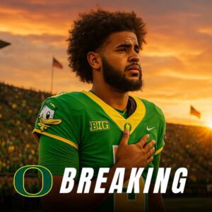“A MOMENT THAT MOVED OREGON”: DANTE MOORE’S NATIONAL ANTHEM TURNS AUTZEN STADIUM INTO A SEA OF TEARS