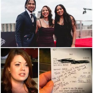 THE MOMENT A WAITRESS REALIZED HER CUSTOMER WAS NFL STAR C.J. STROUD — AND THE $5,000 NOTE THAT CHANGED EVERYTHING