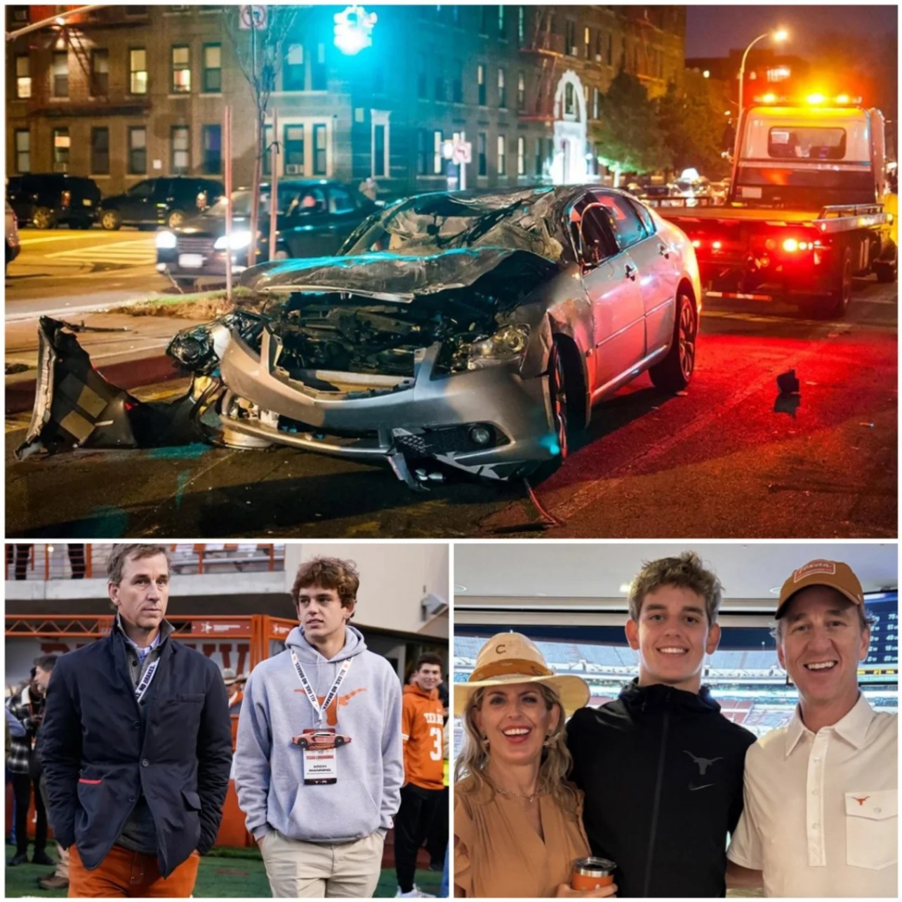 BREAKING NEWS: Texas Longhorns Star Arch Manning’s Father Struck by Distracted Driver in New Orleans — Family in Shock as Police Launch Investigation