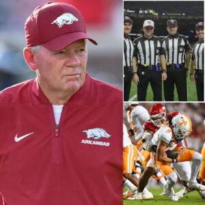 🔥 BREAKING NEWS: NCAA SUSPENDS OFFICIATING CREW AFTER TENNESSEE–ARKANSAS CONTROVERSY — AND BOBBY PETRINO’S FIVE WORDS SHAKE COLLEGE FOOTBALL - ryoma