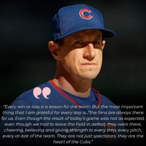 BREAKING: CUBS COACH CRAIG COUNSELL EMOTIONALLY EXPRESSES GRATITUDE TO FANS AFTER DECISIVE LOSS TO BREWERS. LUCKIHEHE