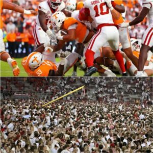 🔥 BREAKING NEWS: VIOLENCE ERUPTS IN KNOXVILLE — TENNESSEE DEFENDER’S DANGEROUS HIT ON ARKANSAS CORNERBACK MARCUS HAYES SPARKS CHAOTIC BRAWL AND FIELD INVASION - ryoma