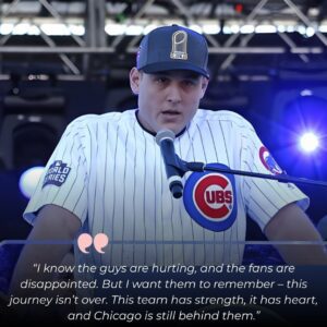 BREAKING: ANTHONY RIZZO SPEAKS OUT AFTER CHICAGO CUBS’ NLDS LOSS – “AS A TEAM REPRESENTATIVE, MAYBE I SHOULD SAY SOMETHING TOO…”.kiпg