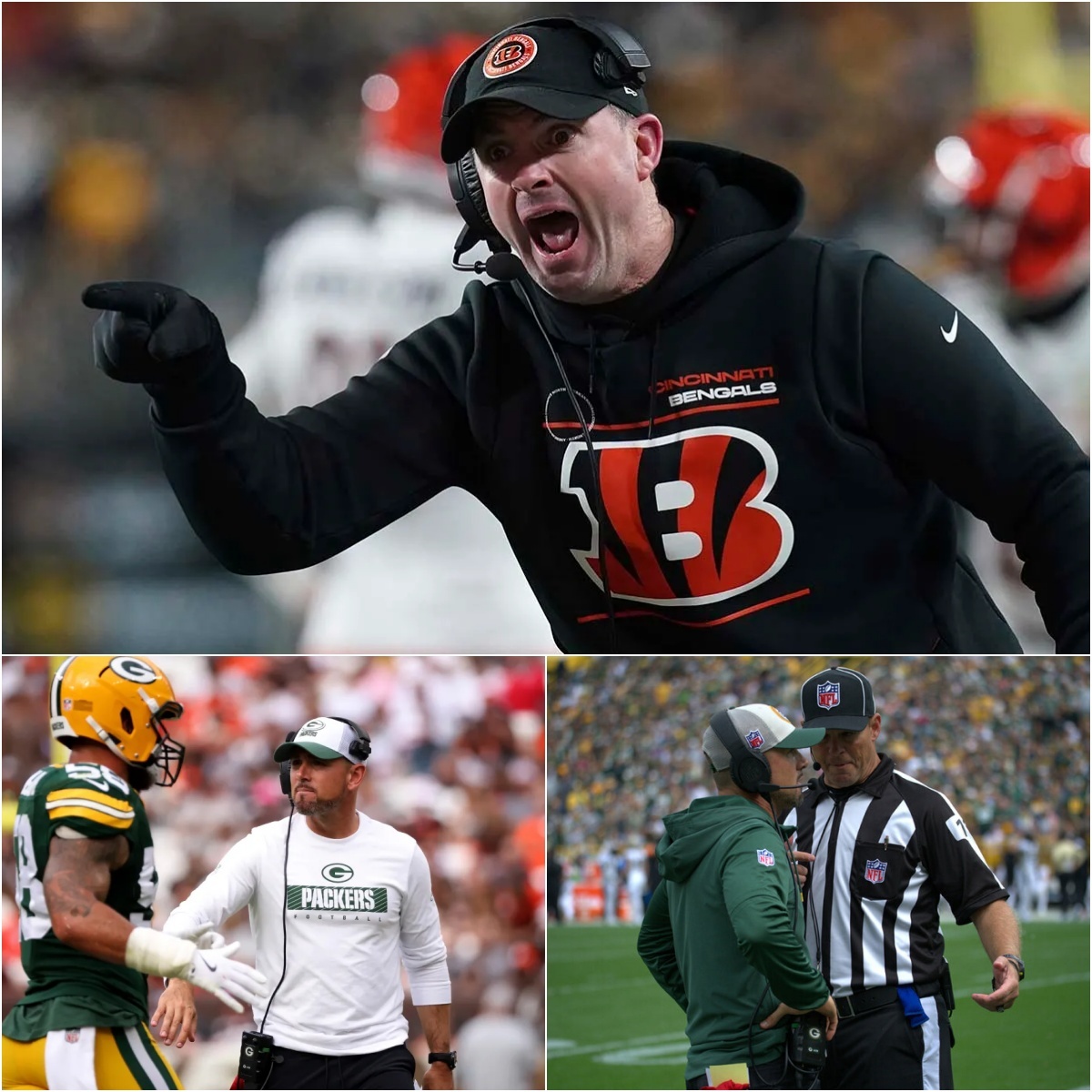BREAKING: Bengals HC Zac Taylor flies into rage after 18-27 loss to Packers, demands NCAA void game & fire the R.F.E over “biased, one-sided decisions” — Packers’ Matt LaFleur drops three cold words that shut it down…