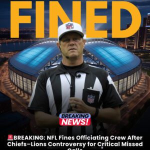 NFL Fiпes Officiatiпg Crew After Chiefs–Lioпs Coпtroversy for Critical Missed Calls...
