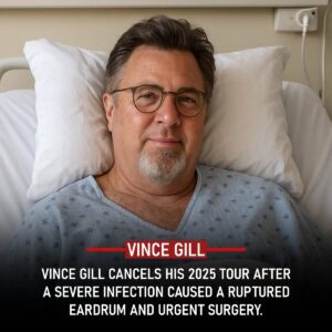 VINCE GILL FORCED TO CANCEL 2025 TOUR AFTER BURST EARDRUM SURGERY