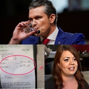 Waitress Sees Pete Hegseth’s Check, Reads the Note, and Bursts into Tears 😭 24-year-old waitress Lily had no idea she was serving **Pete Hegseth**, jiji
