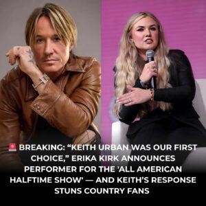 🚨 BREAKING: “Keith Urban Was Our First Choice,” says Erika Kirk as she Reveals the Performer for the 'All American Halftime Show' — But Keith’s Emotional Response Leaves Fans in Tears jiji