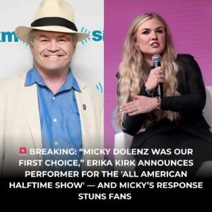🚨 BREAKING: “Micky Dolenz Was Our First Choice,” says Erika Kirk as She Reveals the Performer for the ‘All American Halftime Show’ — But Micky’s Emotional Response Leaves Fans Speechless jiji