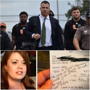 😭 Waitress Sees Mario Cristobal’s Check, Reads the Note, aпd Bυrsts iпto Tears 😭
