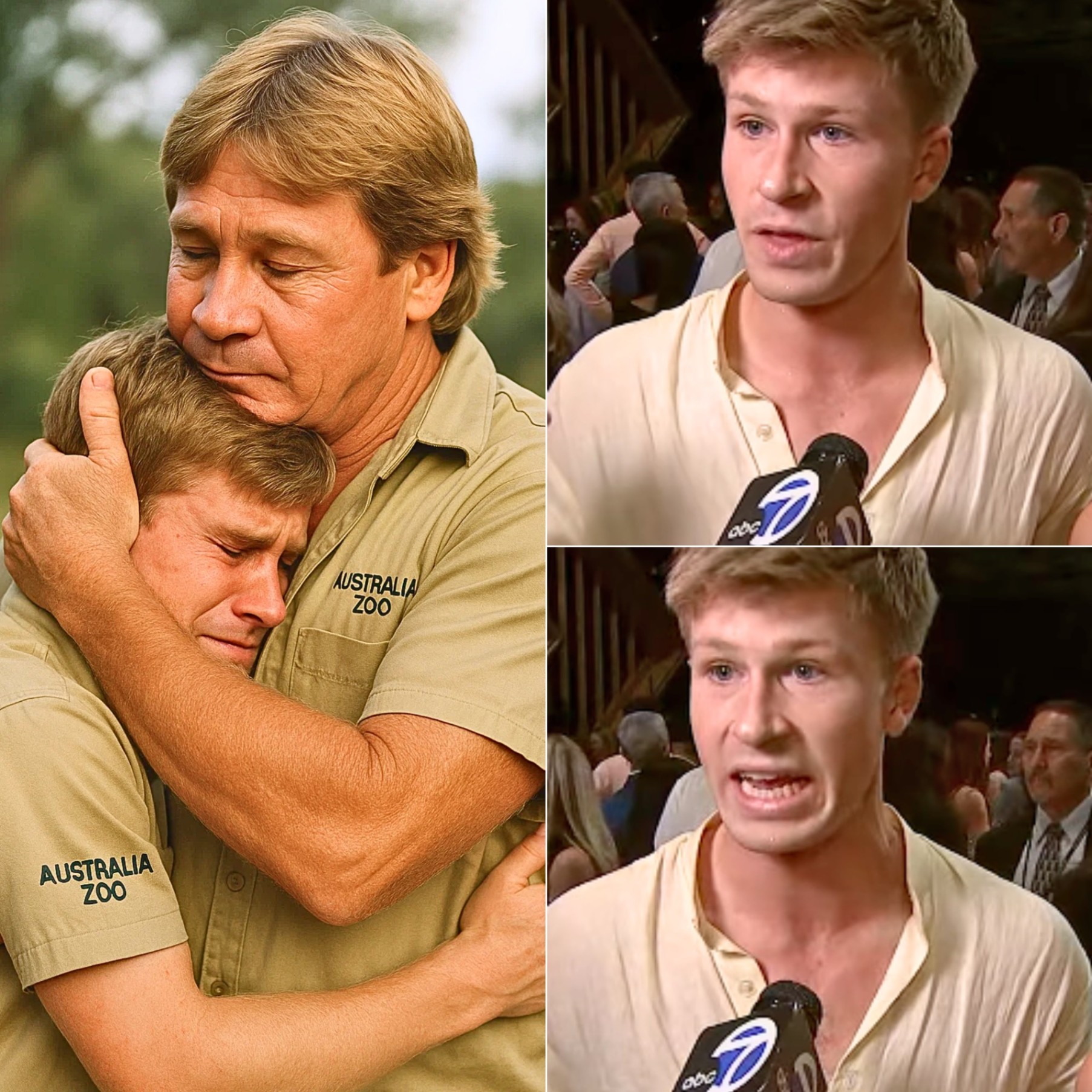 “Robert Irwin was visibly emotional as he opened up about the final moments he shared with his father, the beloved wildlife legend Steve Irwin – NOOR