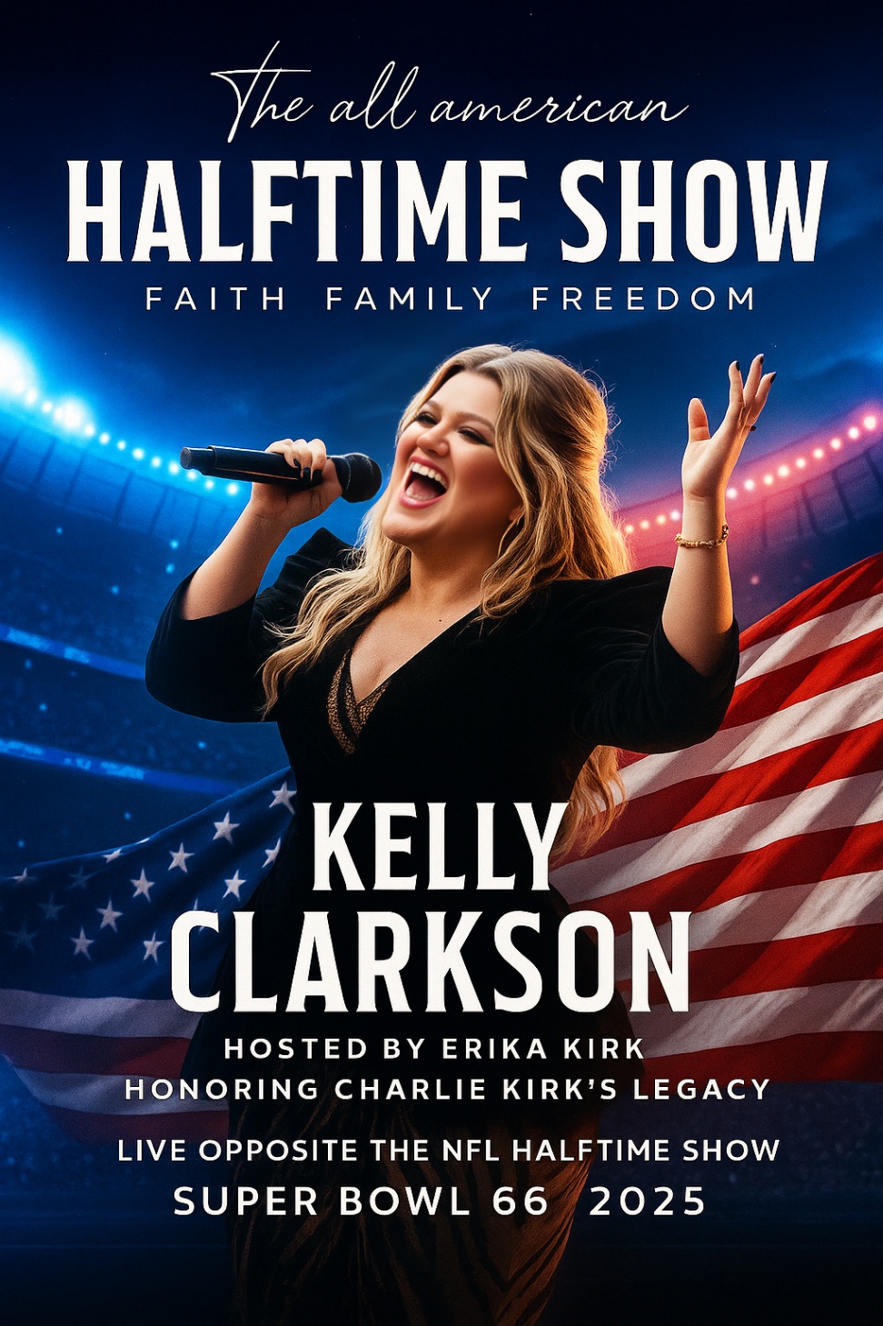 BREAKING NEWS: Kelly Clarkson to Lead America’s Most Emotional Super Bowl Moment Yet — A Halftime Show That Heals, Not Divides
