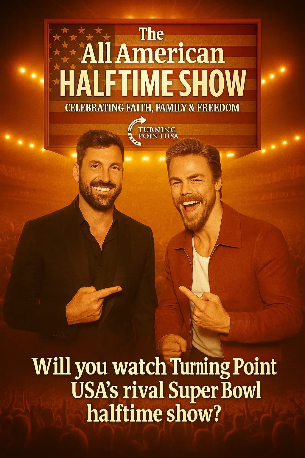 BREAKING: Maksim Chmerkovskiy and Derek Hough Join “The All-American Halftime Show” — A Performance That Could Redefine Super Bowl History! —  NOOR