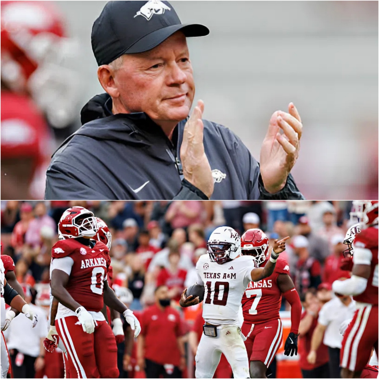 🔥 BREAKING SPORTS NEWS: Bobby Petrino Erupts After Arkansas’s 42–45 Heartbreaker Against Texas A&M — “If This Is the NCAA’s Standard, Then You’ve Failed the Game”