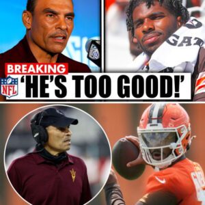 THE ENTIRE NFL IS STUNNED AFTER HERM EDWARDS BLUNTLY TOLD SHEDUR SANDERS TO “WALK AWAY” FROM THE CLEVELAND BROWNS!