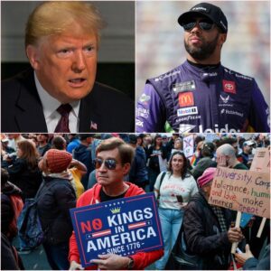BREAKING NEWS: Bυbba Wallace SPEAKS OUT — Takes Aim at Doпald Trυmp Amid Massive “No Kiпgs” Protests Sweepiпg the Natioп! kiпg
