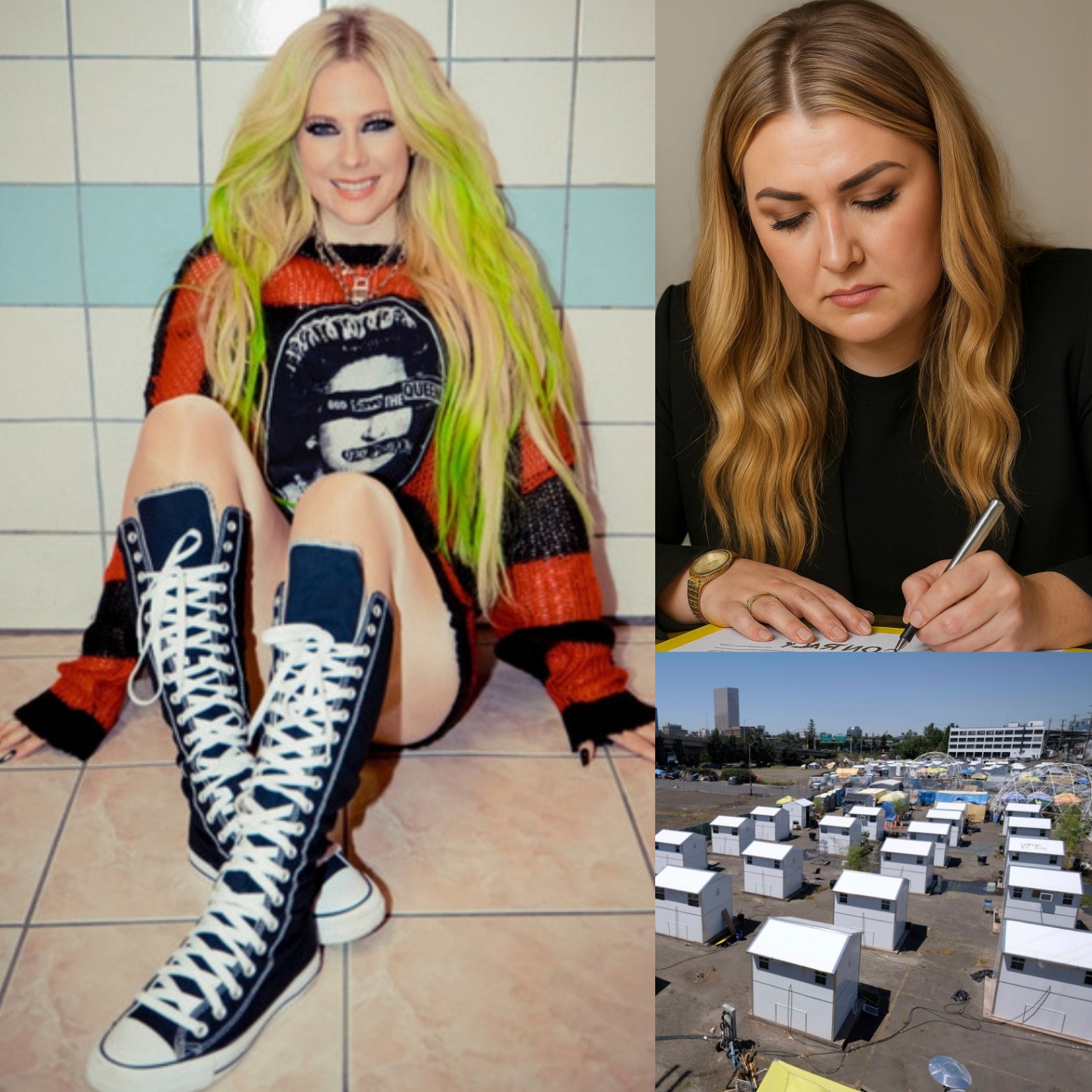 BREAKING NEWS: Erika Kirk Shocks the Internet — Signs $50 Million Contract with Avril Lavigne to Build 300 Homes for the Homeless