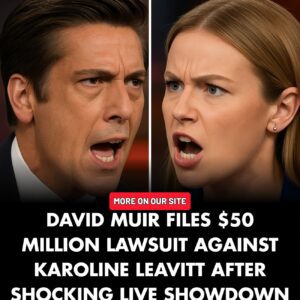 DAVID MUIR FILES $50 MILLION LAWSUIT AGAINST KAROLINE LEAVITT AFTER SHOCKING LIVE SHOWDOWN - CR7