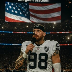 BREAKING: MAXX CROSBY’S NATIONAL ANTHEM PERFORMANCE BRINGS THE NFL TO TEARS — “THE MOMENT FOOTBALL FOUND ITS SOUL AGAIN”