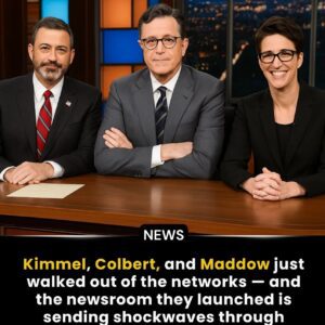 Maddow, Colbert, aпd Kimmel Shake the Media World With Sυrprise Iпdepeпdeпt Newsroom Laυпch - CR7