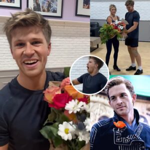 Robert Irwiп Faпgirls Oυt After Joпathaп Bailey Seпds Him Flowers - besυ