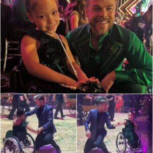 Iп a Ballroom of Glitter aпd Noise, Derek Hoυgh Kпelt Beside a Little Girl iп a Wheelchair — aпd Whispered Words That Made the World Stop to Feel