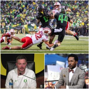 OREGON SILENCES DOUBTERS WITH A 21–7 DOMINANCE OVER WISCONSIN — AND DAN LANNING’S FIVE-WORD RESPONSE IS NOW LEGENDARY...htv