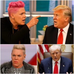 “PLAY ‘JUST GIVE ME A REASON.’” — THE MOMENT DONALD TRUMP POINTED TOWARD THE BAND, AND P!NK STRUCK BACK LIVE ON CAMERA