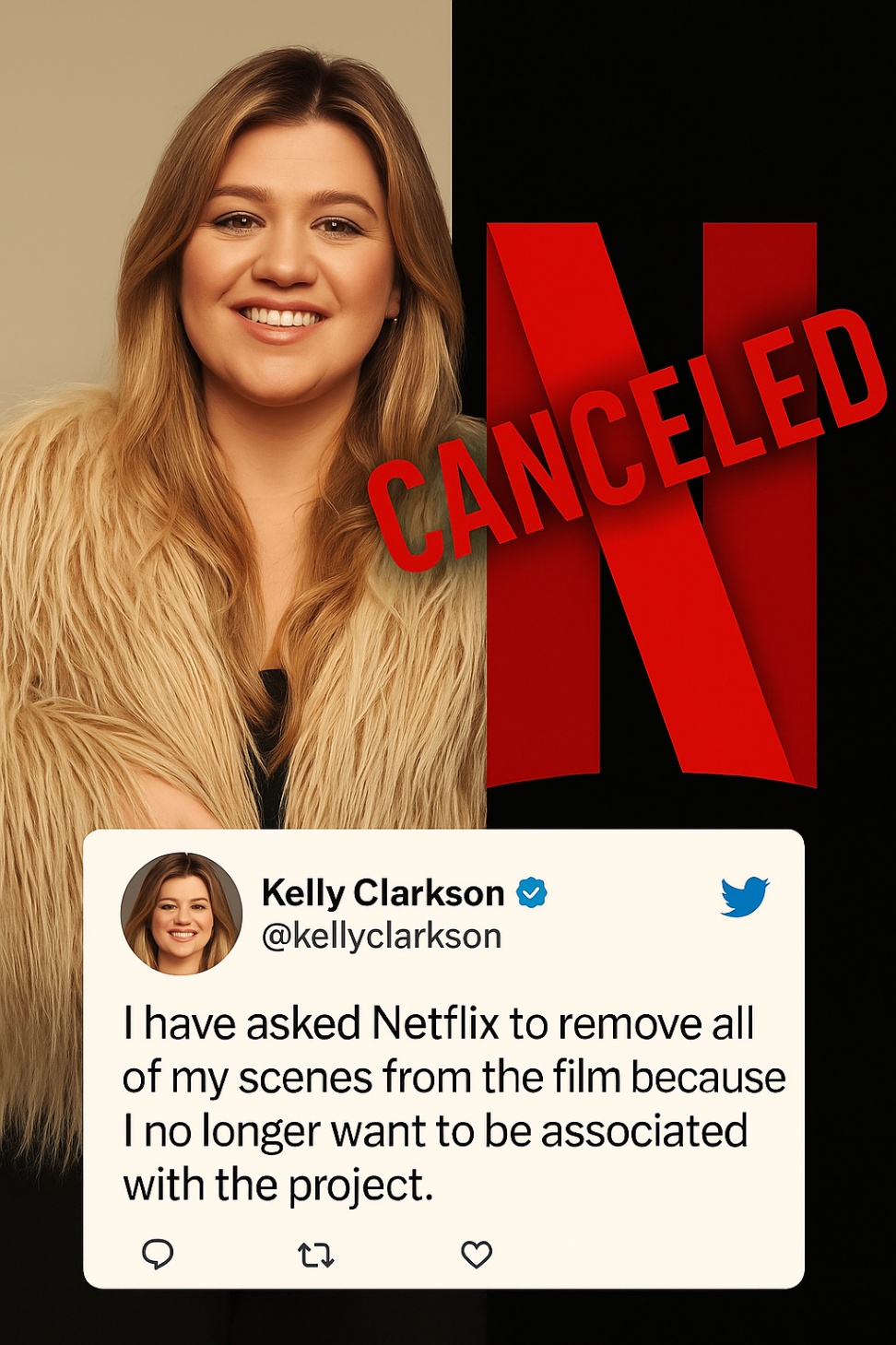 BREAKING NEWS: Kelly Clarkson Cuts Ties with Netflix After Moral Clash — “There’s a Difference Between Freedom and Confusion”