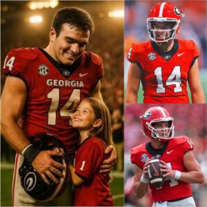 🔥 “A HEART BIGGER THAN THE GAME” — GUNNER STOCKTON’S UNFORGETTABLE GESTURE BRINGS SANFORD STADIUM TO TEARS 💔🏈 - ryoma