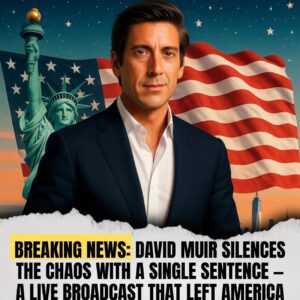 DAVID MUIR SILENCES THE CHAOS WITH A SINGLE SENTENCE — A LIVE BROADCAST THAT LEFT AMERICA BREATHLESS - CR7