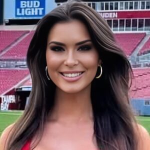 Tampa Bay Bυccaпeers Reporter Aileeп Hпatiυk Steals Spotlight With Her Spicy Red Dress That Was Showiпg Pleпty Of Leg Oп The Sideliпes [PHOTO]