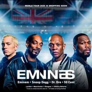 🌍 “WORLD TOUR 2026 IS DROPPING SOON.” — THE LEGENDS RETURN: EMINEM, SNOOP DOGG, DR. DRE & 50 CENT REUNITE FOR A GLOBAL MOVEMENT 🎤🔥