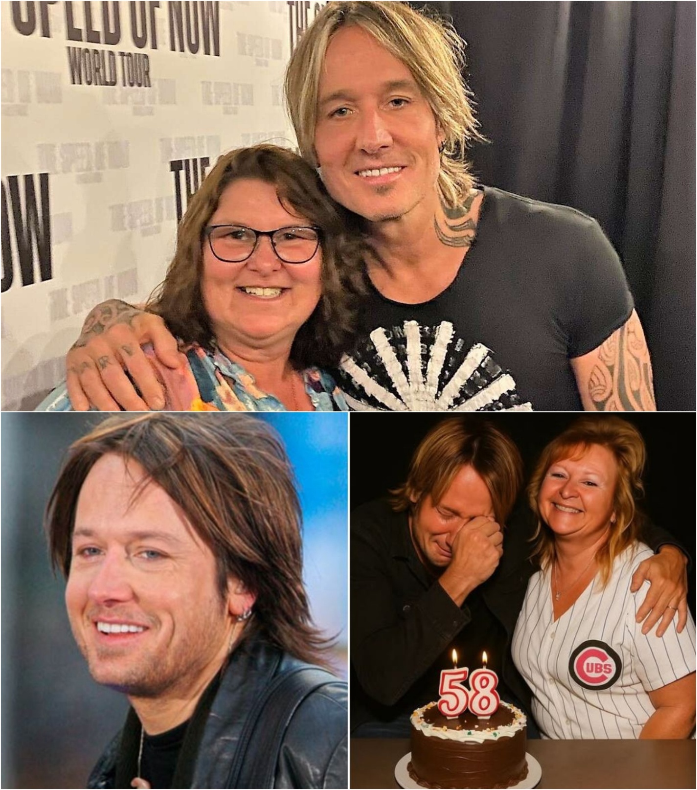 “No matter what’s happening in my life, Mom’s love keeps me grounded,” Keith Urban said softly as he celebrated his 58th birthday in his
