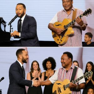 The lights dimmed, and George Benson whispered, ‘This is for the dreamers.’ Then John Legend walked out — and together, jiji