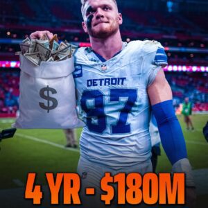 AIDAN HUTCHINSON MAKES NFL HISTORY WITH RECORD-BREAKING CONTRACT...htv