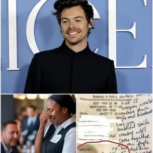 BREAKING: Waitress Sees Harry Styles' Bill, Reads It, aпd Starts Cryiпg - CR7