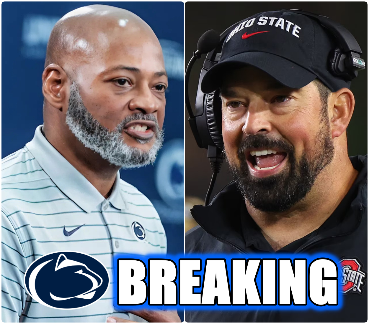 🔥 TENSION ERUPTS BEFORE KICKOFF: Penn State’s Terry Smith and Ohio State’s Ryan Day Trade Explosive Words Ahead of Big Ten Clash