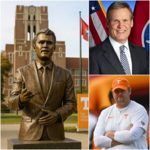 TENNESSEE POLITICAL FIRESTORM: GOVERNOR BILL LEE’S CHARLIE KIRK STATUE PROPOSAL DRAWS STRONG REBUKE FROM COACH JOSH HEUPEL