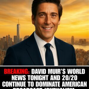 DAVID MUIR’S WORLD NEWS TONIGHT AND 20/20 CONTINUE TO DOMINATE AMERICAN BROADCAST JOURNALISM - 500