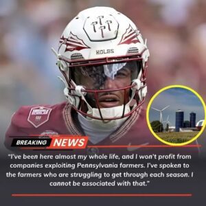 BREAKING NEWS: FLORIDA STATE’S TOMMY CASTELLANOS REJECTS $18 MILLION DEAL OVER “FARMERS’ JUSTICE” STAND — A YOUNG STAR PUTS PRINCIPLES ABOVE PROFIT