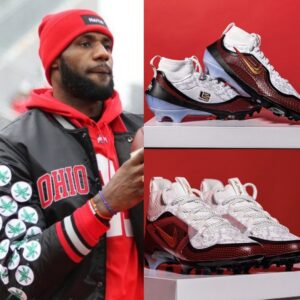 LEBRON JAMES GIFTS OHIO STATE WITH CUSTOM NIKE CLEATS — “THE KING’S LEGACY RUNS WITH THE BUCKEYES”