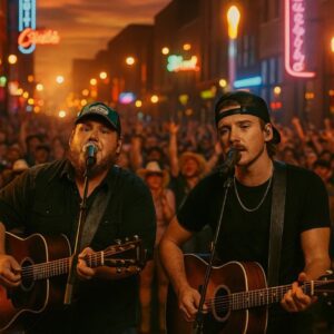 🔥 “ARE WE DREAMING?!” — MORGAN WALLEN & LUKE COMBS TURN NASHVILLE INTO A LIVE COUNTRY FAIRYTALE WITH AN UNREAL STREET DUET 🤠🎸
